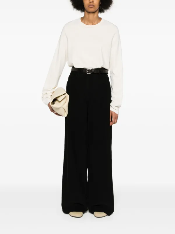 The Row Chan wide-leg Trousers | Black | FARFETCH