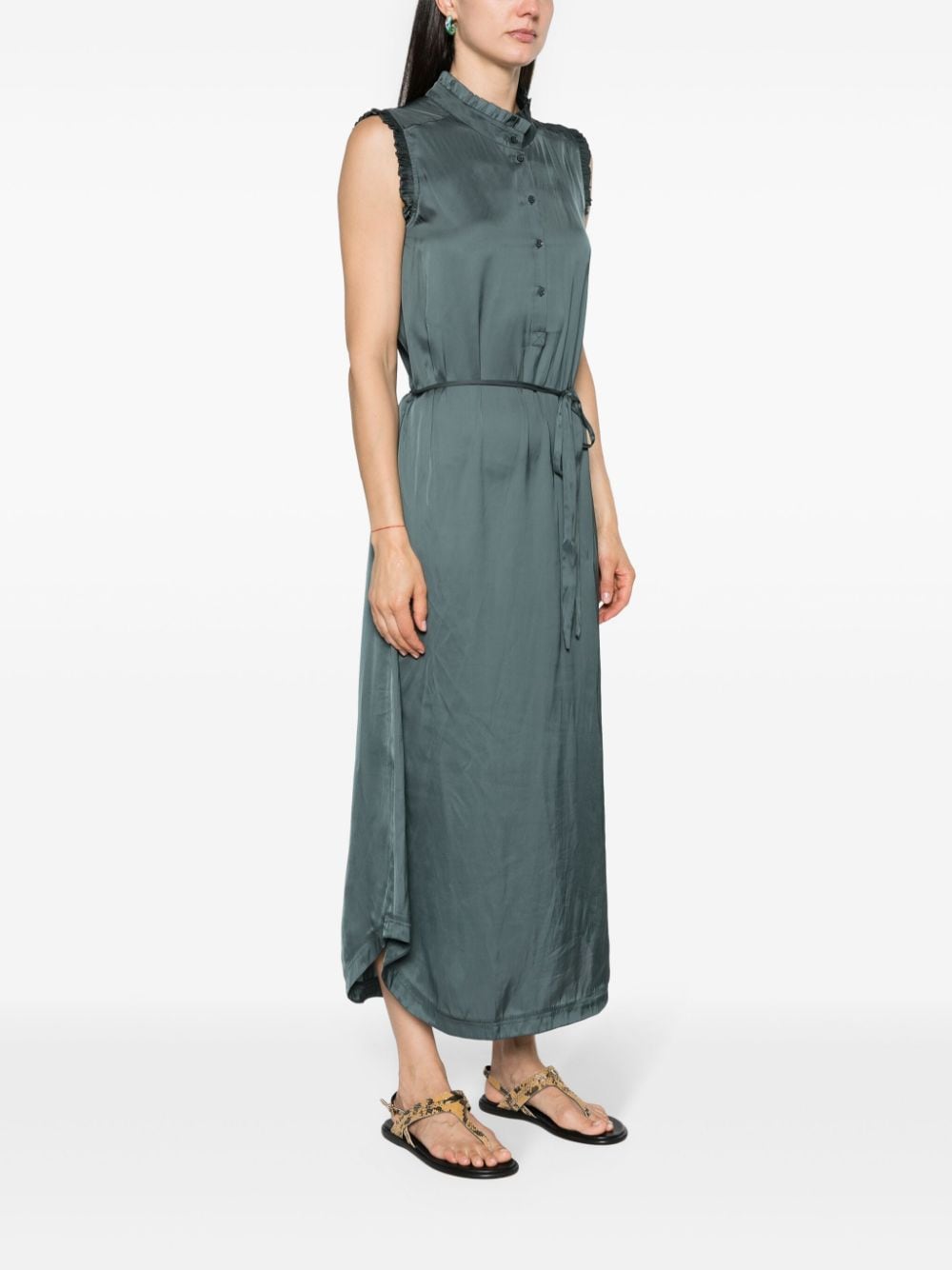 ZADIG & VOLTAIRE RAOS SATIN MAXI DRESS 