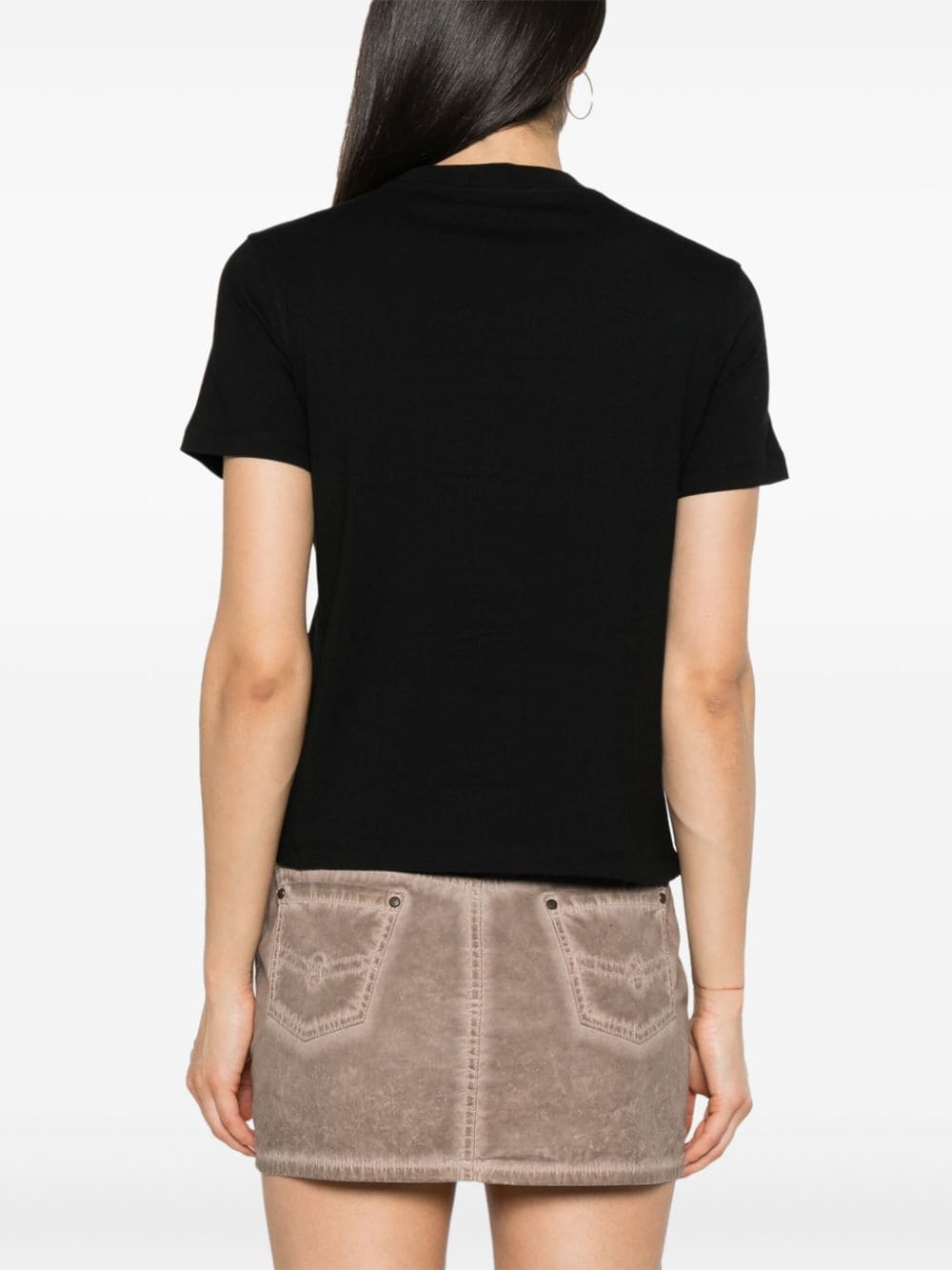 Versace Jeans Couture T-shirt met print Zwart
