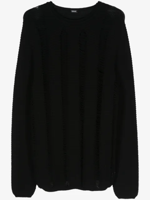 Versace Pre-Owned 2000 openwork-knit cotton jumper