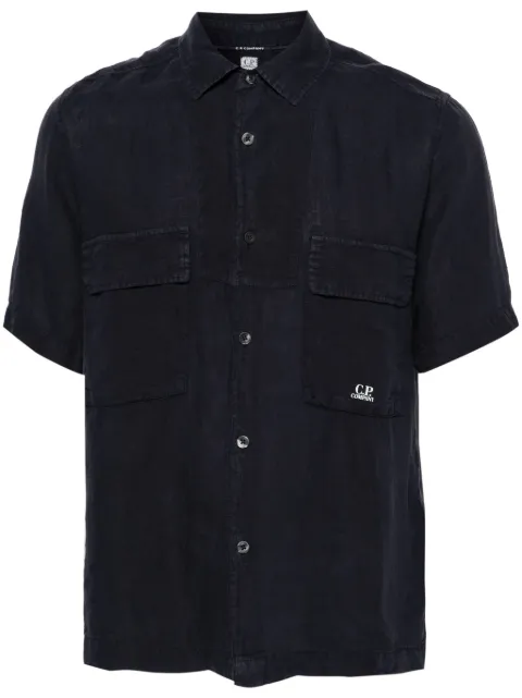 C.P. Company chemise en lin à poche poitrine