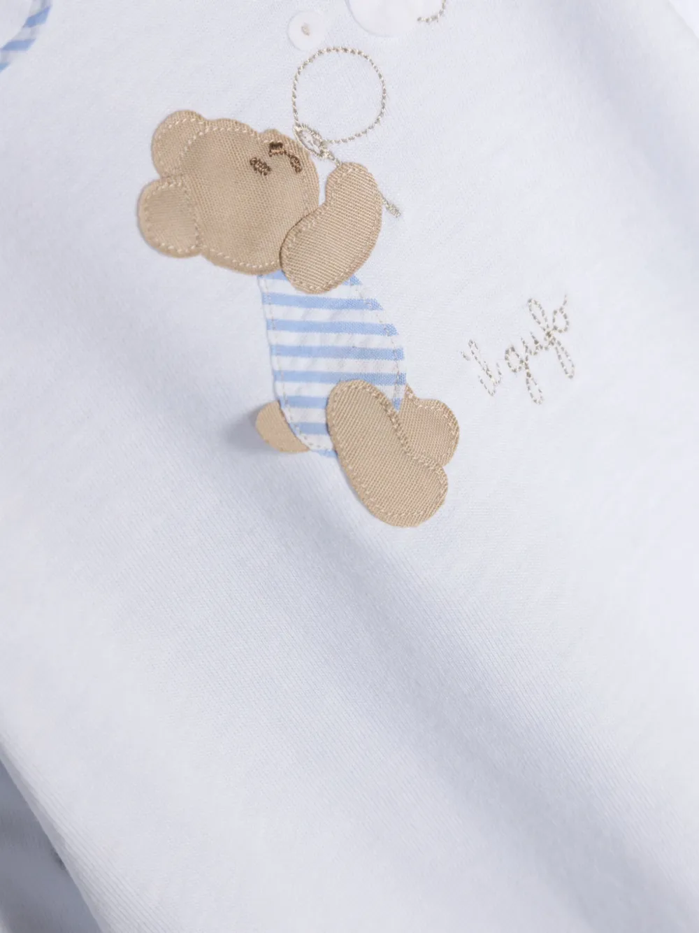 Il Gufo Bear-patch Pyjamas In White