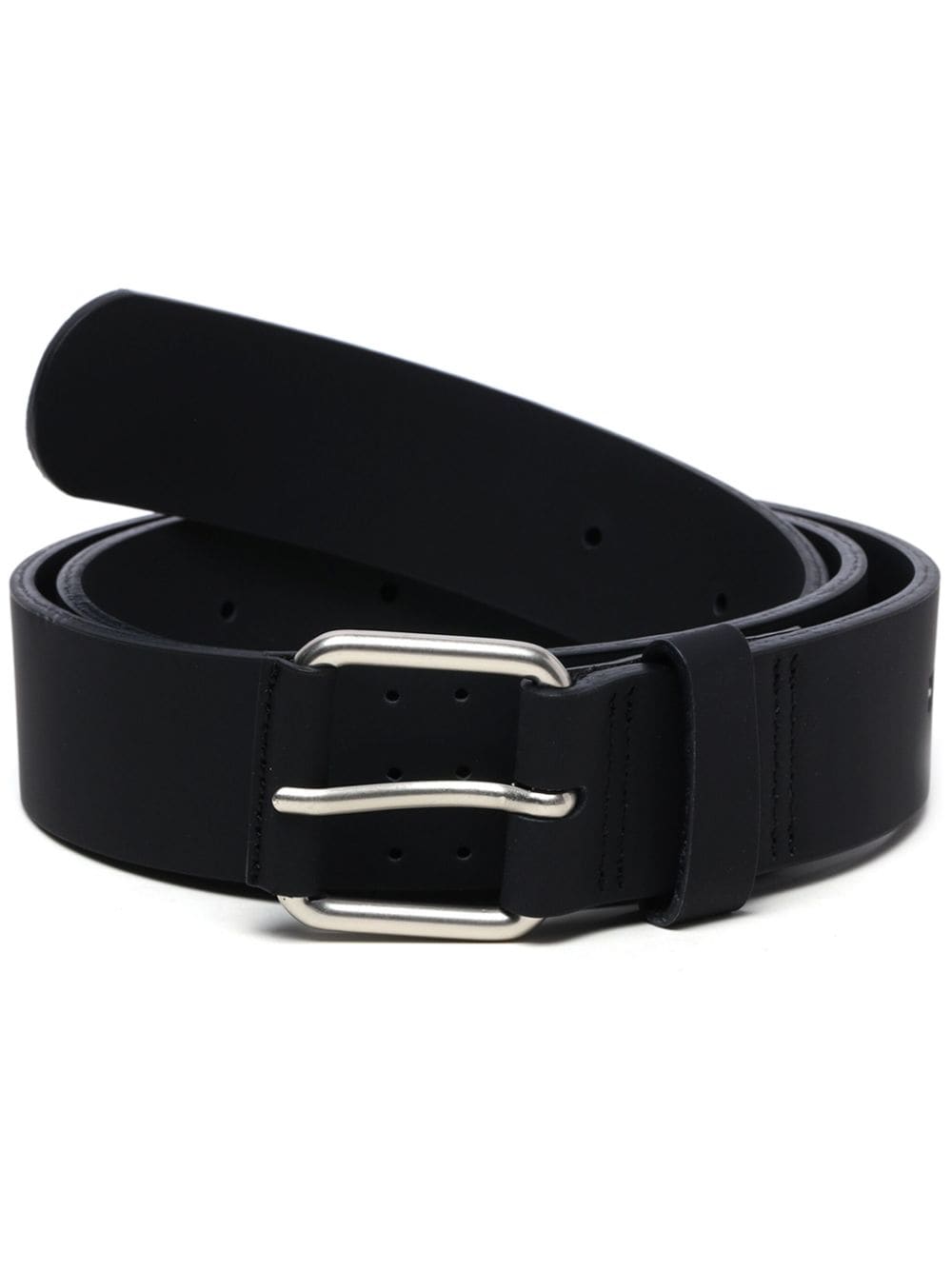 Shop Hyein Seo Buckled Leather Belt In Black