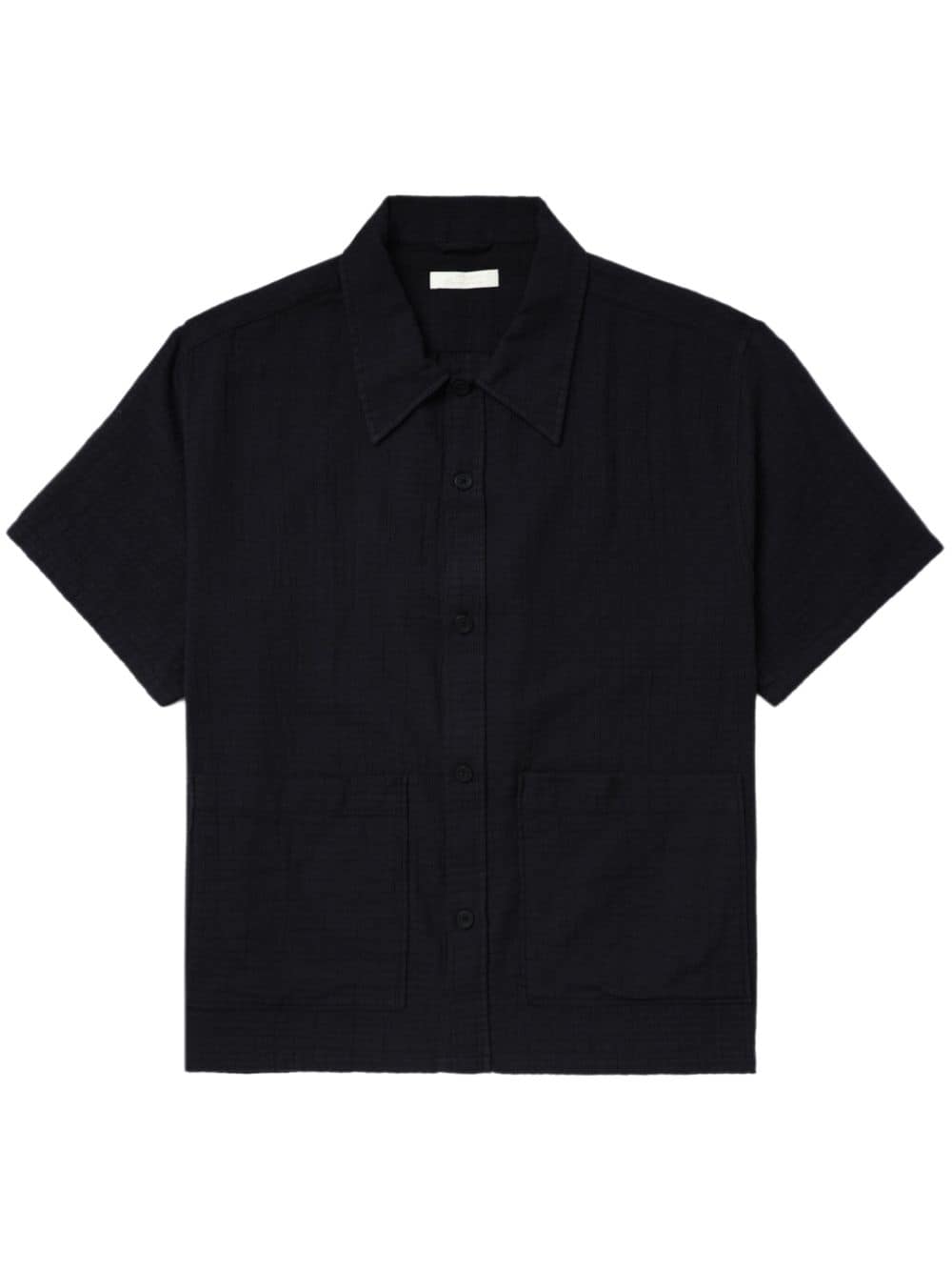 Mfpen Short-sleeve Cotton Shirt In Black