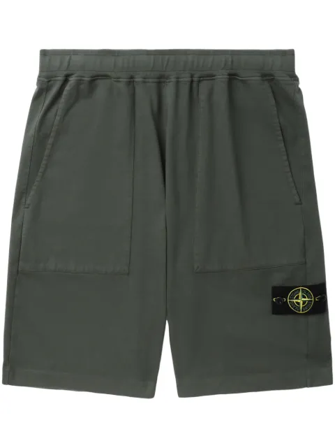 Stone Island Shorts sportivi con applicazione Compass