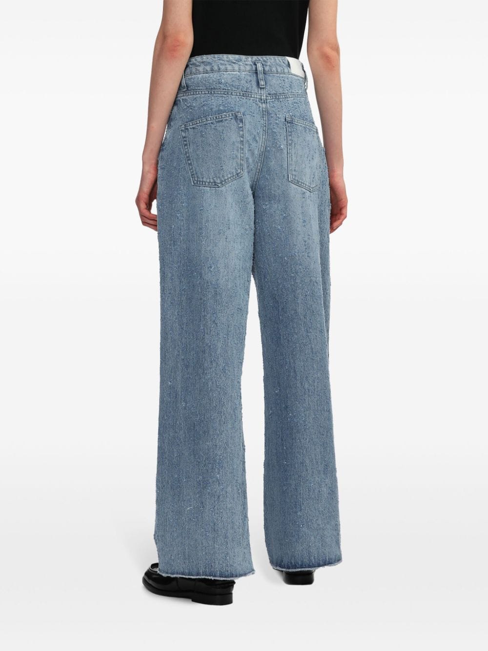 Shop Halfboy Mid-rise Straight-leg Jeans In Blue