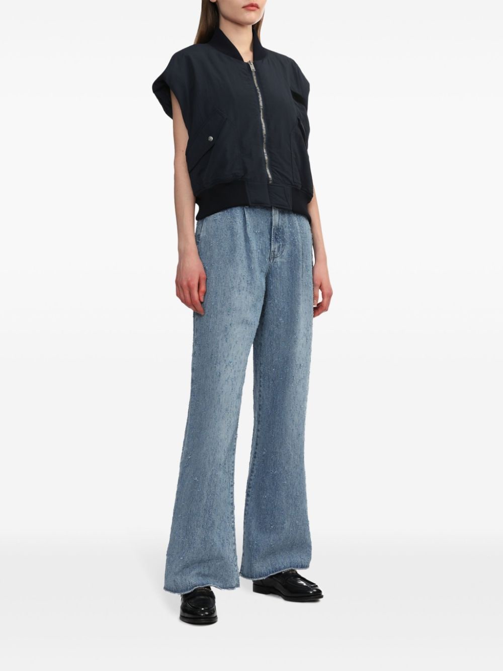 Shop Halfboy Mid-rise Straight-leg Jeans In Blue