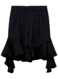 Comme Des Garçons Comme Des Garçons pleated ruffled shorts - Black
