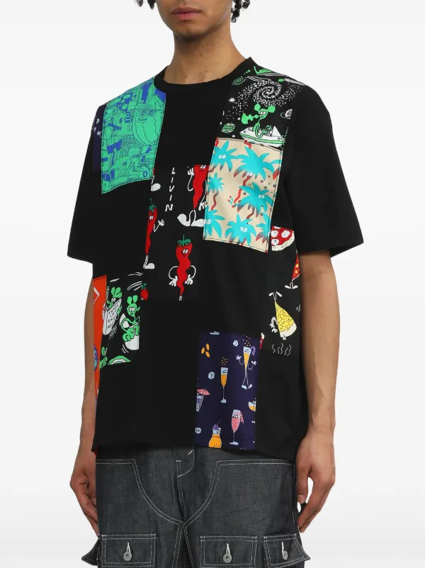 Junya Watanabe MAN x Lousy Livin パッチワーク Tシャツ