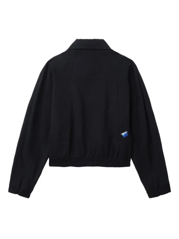 ☆レアコラボ☆【Ader Error xZara】☆WOOL BLEND BOMBER JACKET Ader Error Panelled Wool Blend Bomber Jacket | Black | FARFETCH
