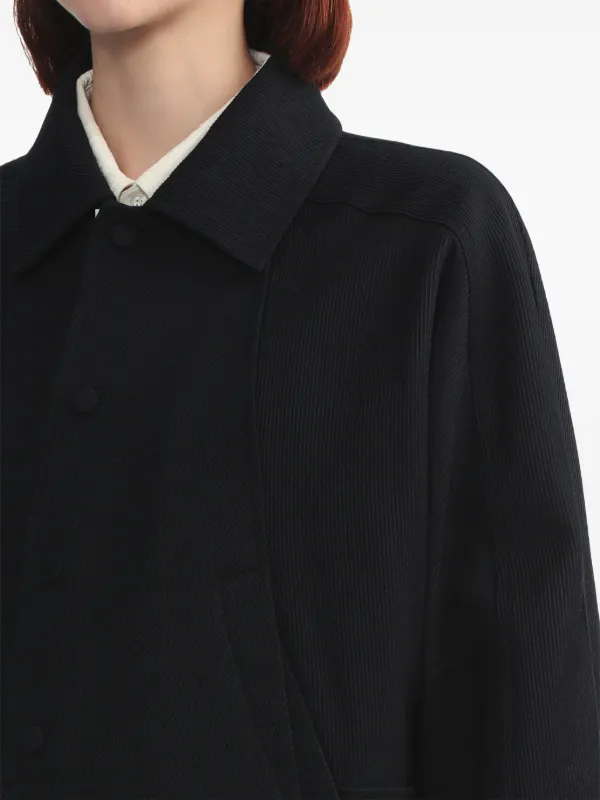Ader Error Panelled Wool Blend Bomber Jacket | Black | FARFETCH