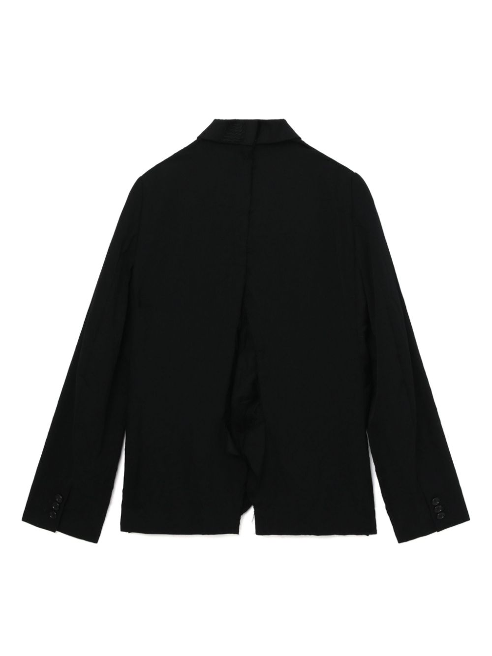 Black Comme Des Garcons sun and star embroidery rear-slit jacket Men