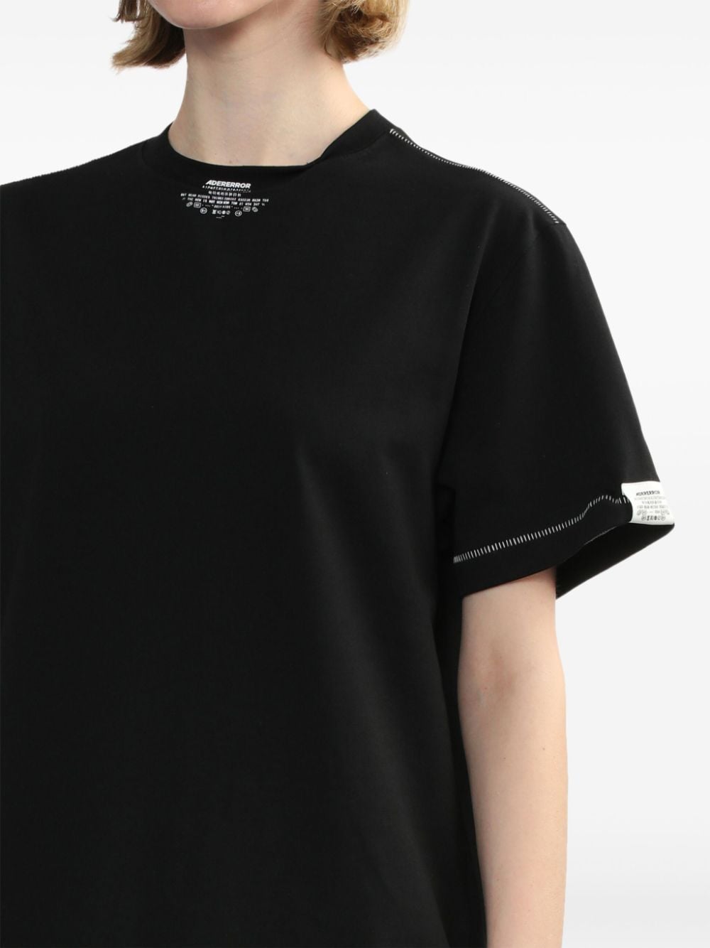 Shop Ader Error Langle Jersey T-shirt In Black