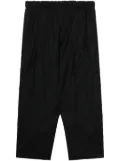 Black Comme Des Garçons drop-crotch cropped trousers