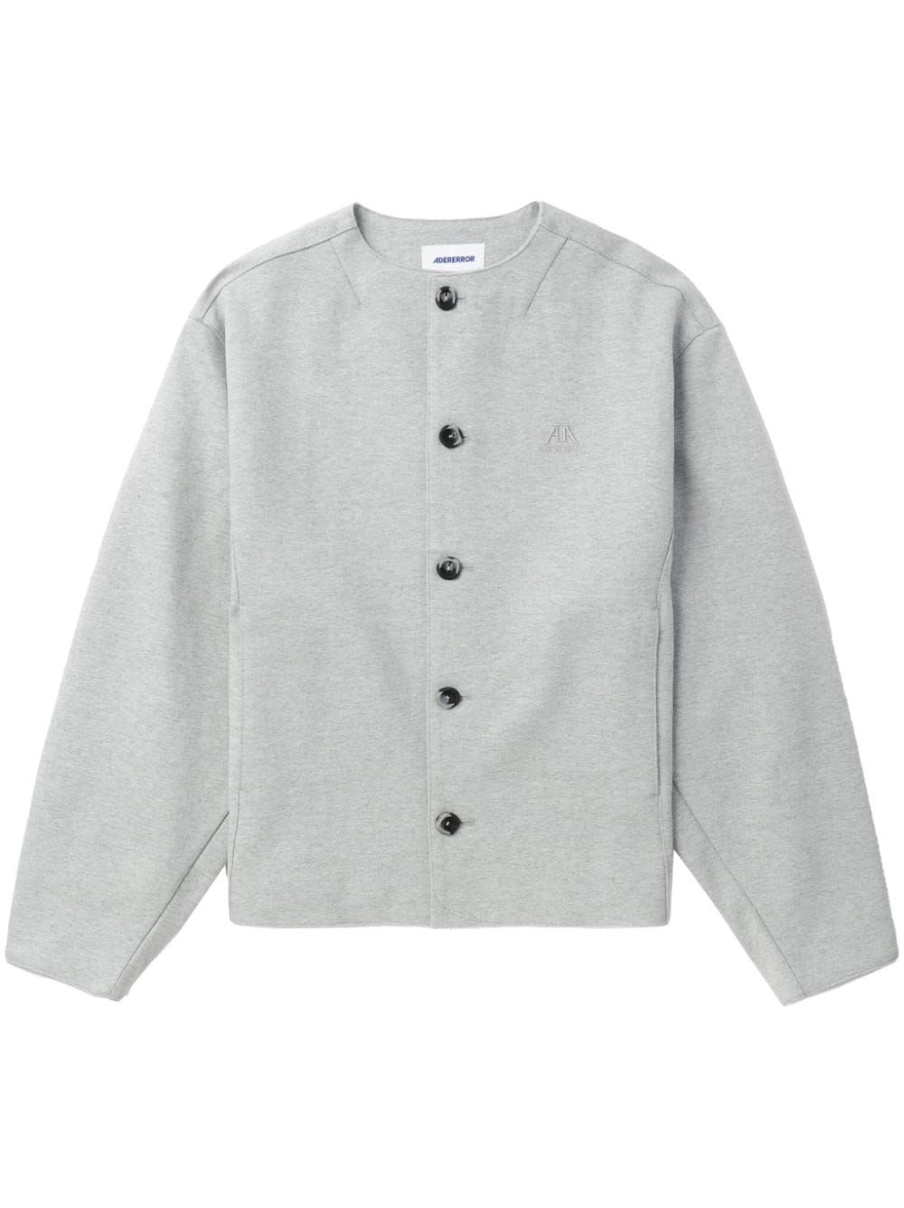 Shop Ader Error Polyd Logo-embroidered Jacket In Grey