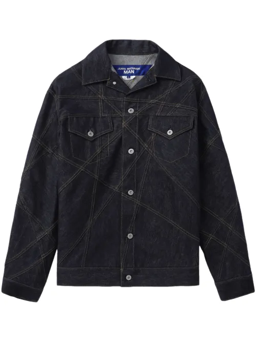 Veste en jean à coutures contrastantes - Junya Watanabe MAN - Modalova