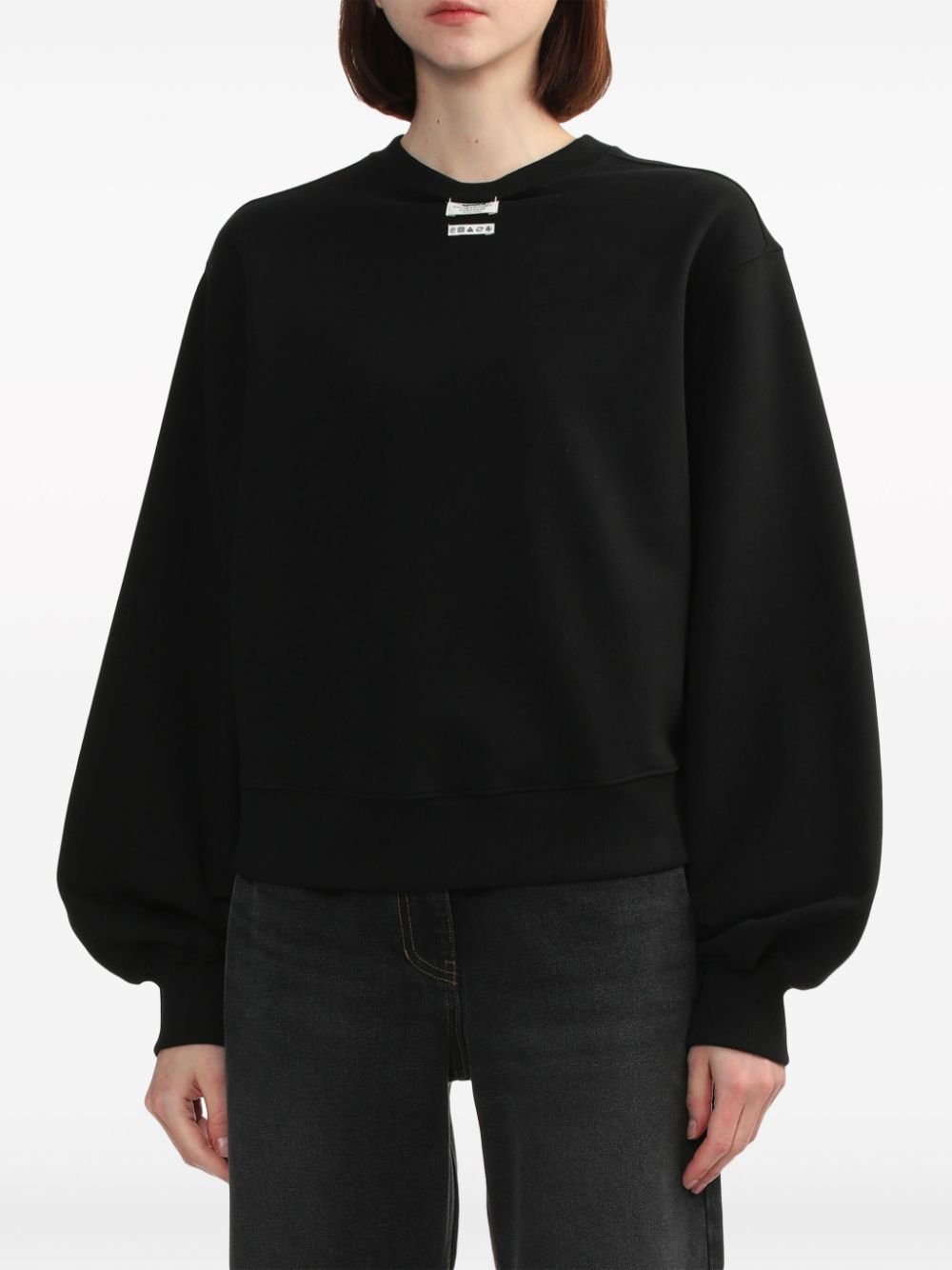 Shop Ader Error Langue Jersey Sweatshirt In Black