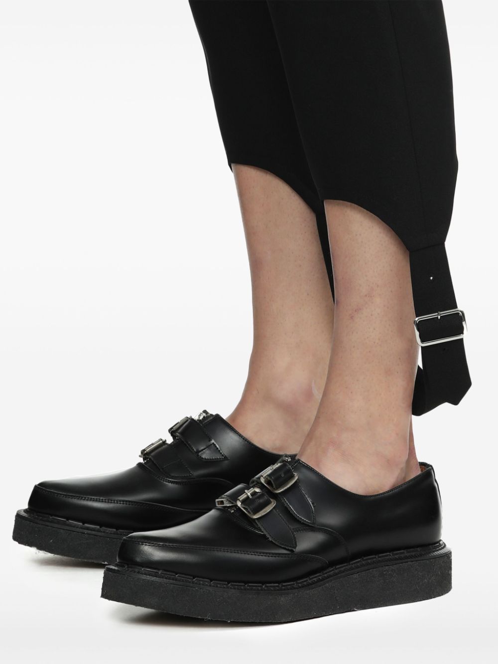 Black Comme Des Garcons belted cropped trousers Men