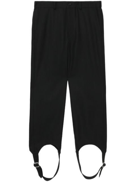 Black Comme Des Garcons belted cropped trousers Men