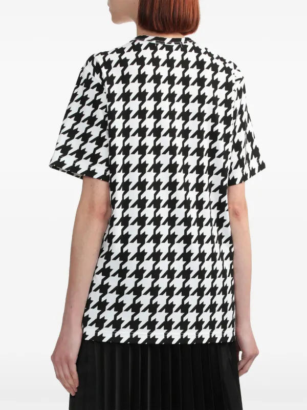 Comme Des Garçons Comme Des Garçons Houndstooth Cotton T-shirt