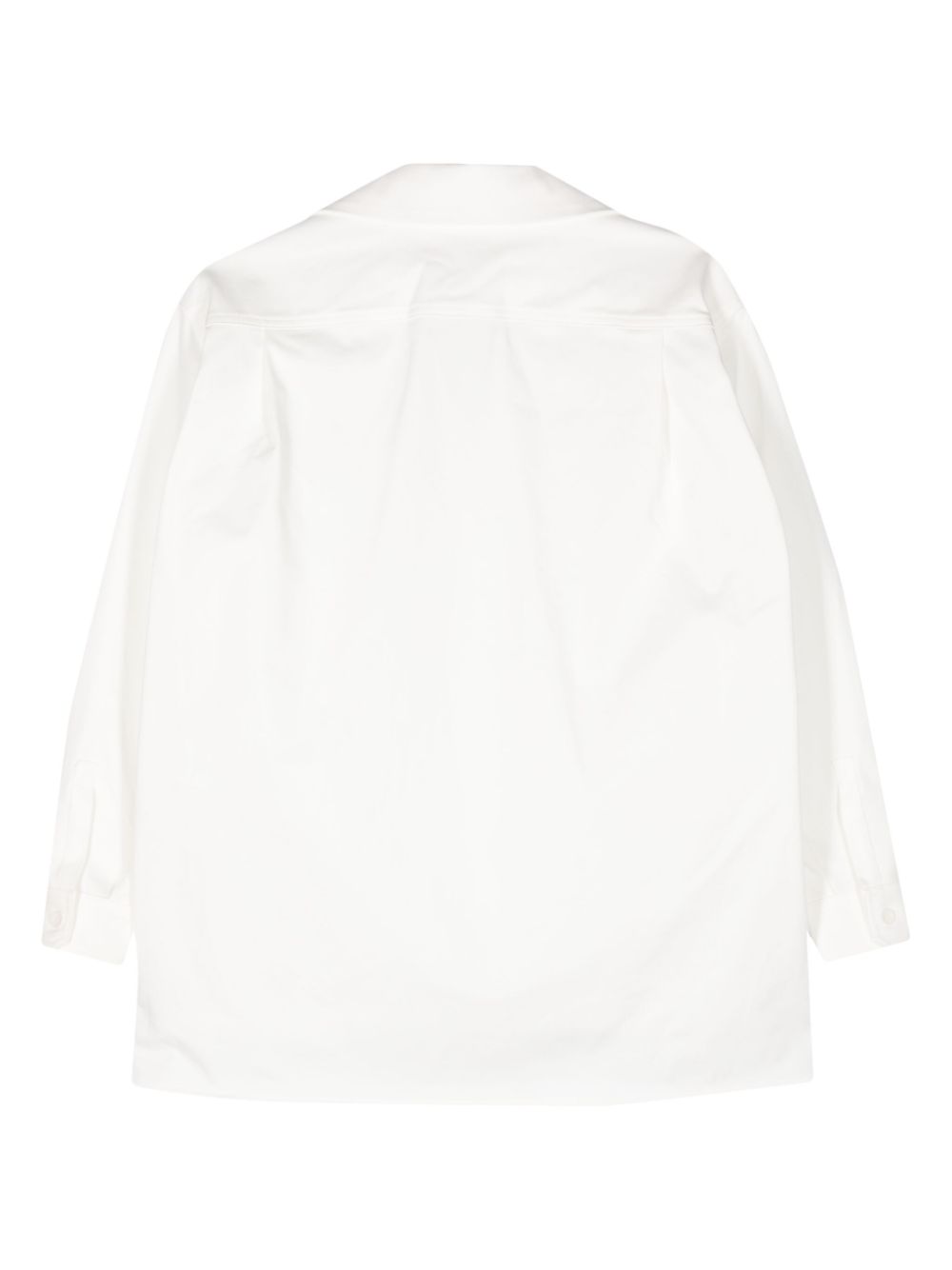 Max Mara Matassa tonal tonal stitching shirt - White