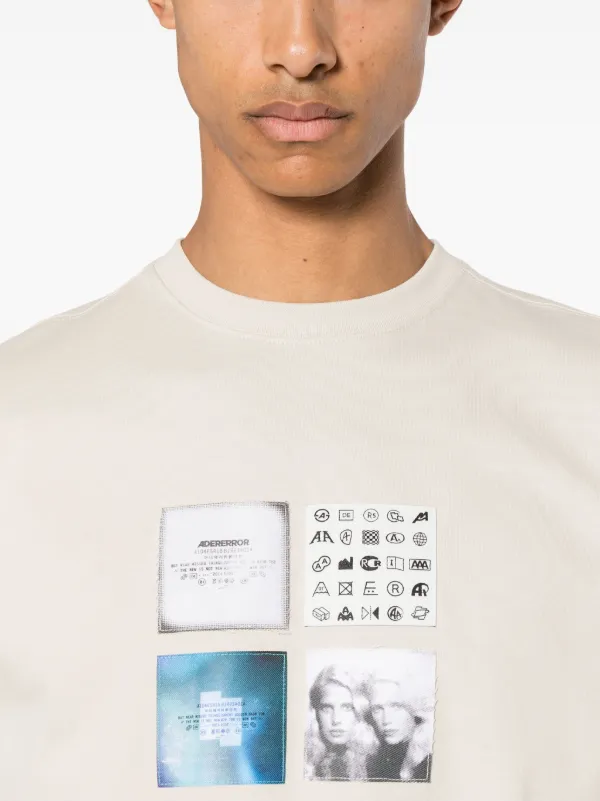 Ader Error Mati Tシャツ | ニュートラル | FARFETCH JP