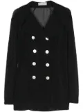 Dolce & Gabbana Pre-Owned 1990s double-breasted mesh blazer - Black