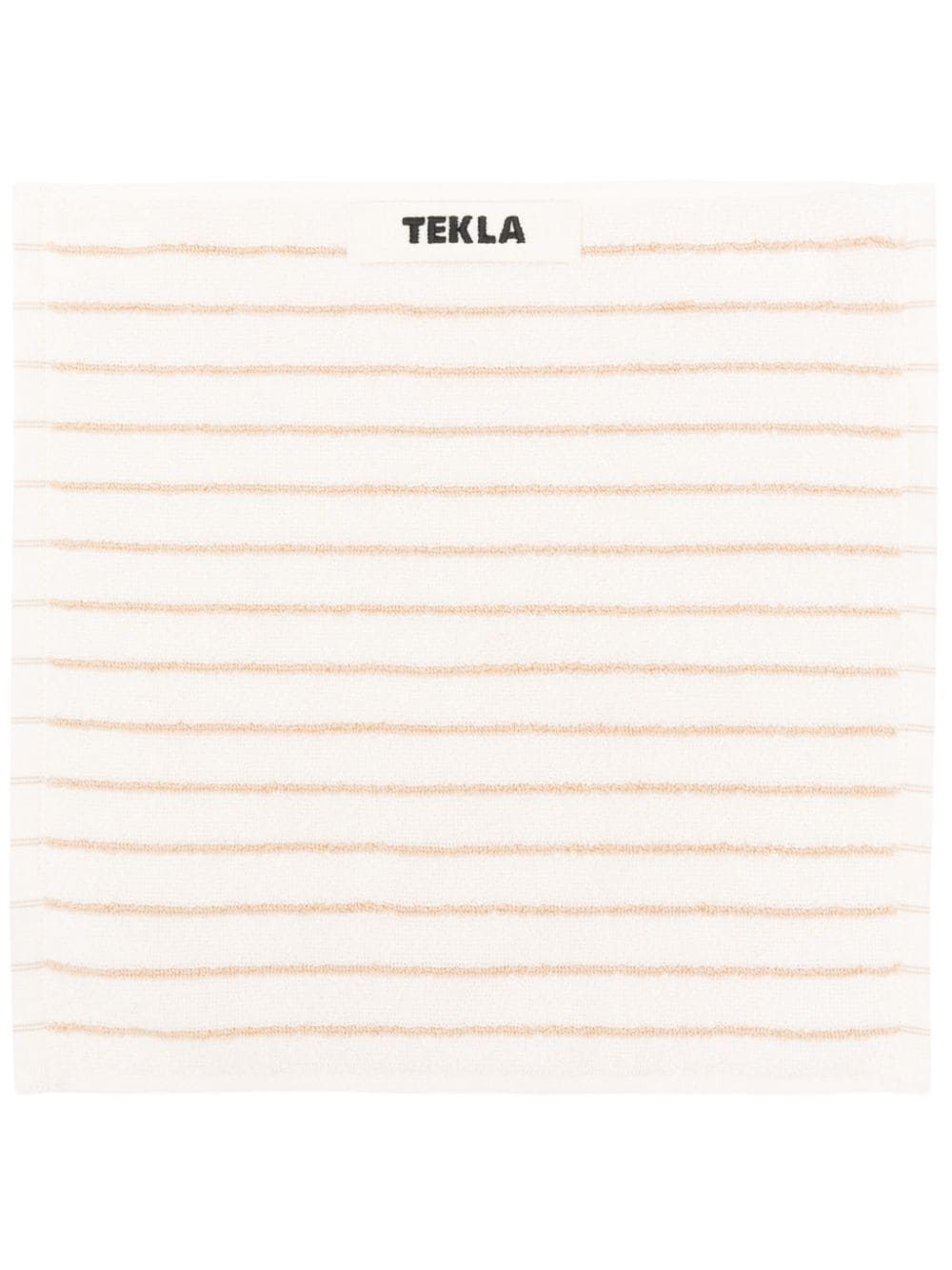 Tekla Striped Cotton Towel (30cmx30cm) In Black