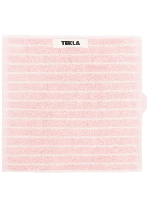 TEKLA striped organic cotton towel (30cmx30cm)