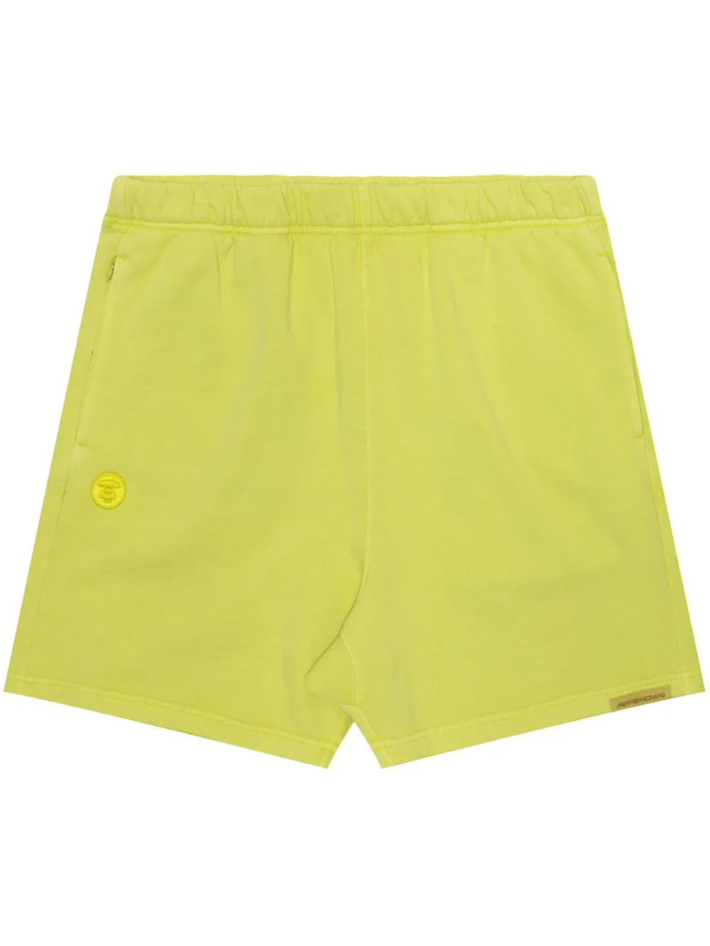 AAPE BY *A BATHING APE® logo-embroidered cotton shorts - Yellow