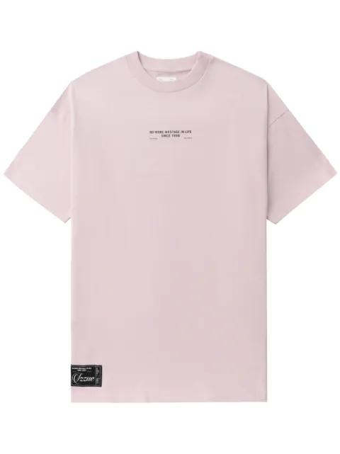 izzue t-shirt en coton à slogan imprimé