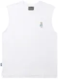 Musium Div. Van Gogh embroidered-motif cotton vest - White