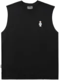 Musium Div. Van Gogh embroidered-motif cotton vest - Black