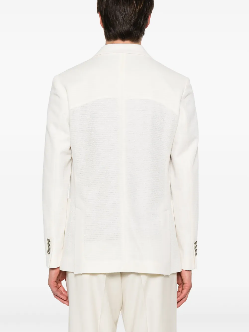 Shop Circolo 1901 Double-breasted Blazer In White