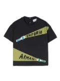 Emporio Armani Kids flashlight-print T-shirt - Blue