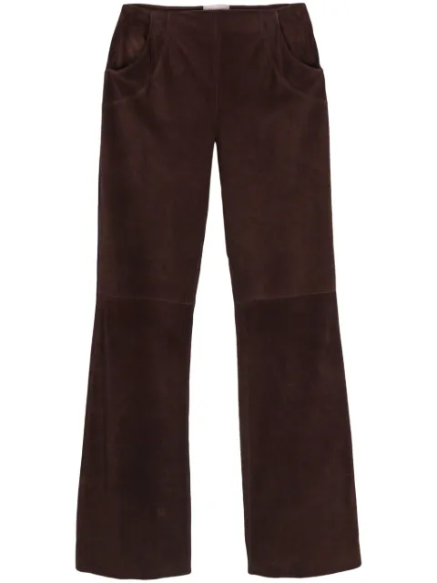 Valentino Garavani Pre-Owned 2000s suede trousers