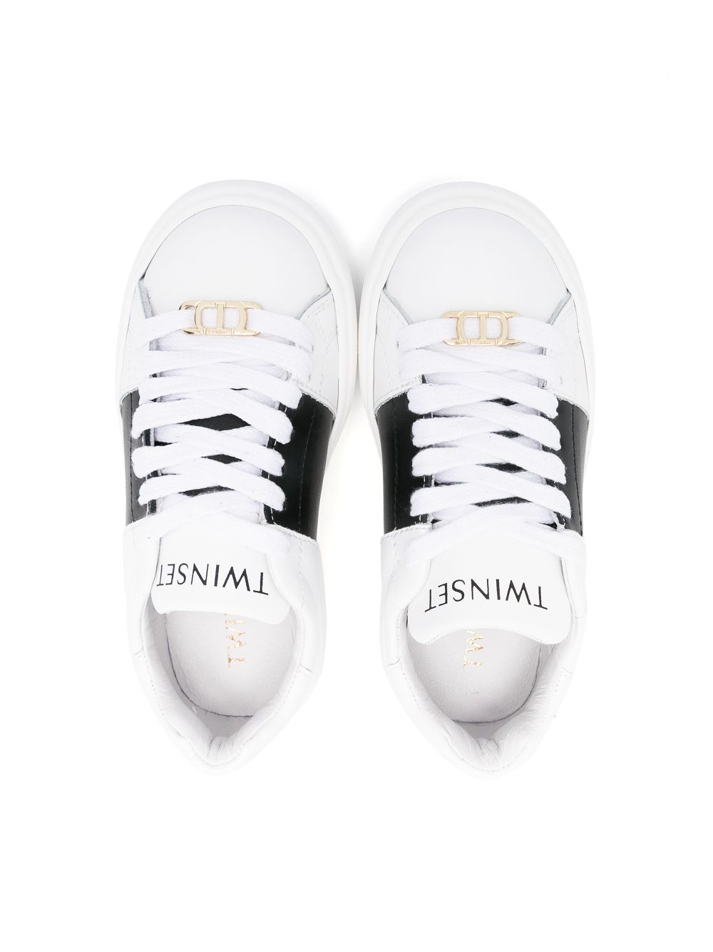 TWINSET Kids Leren sneakers Wit