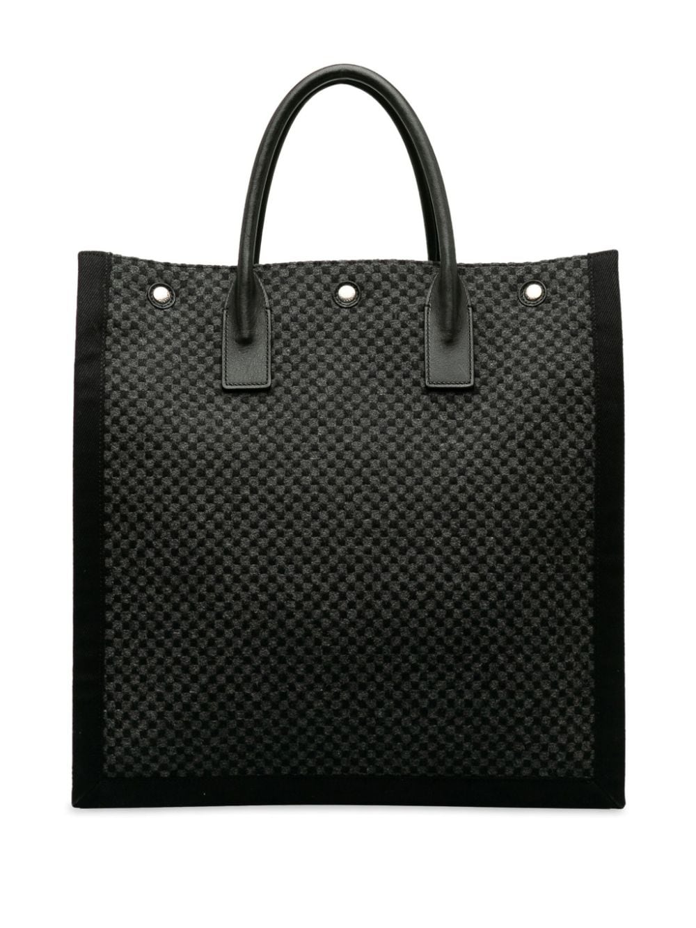 Pre-owned Saint Laurent 2021 Rive Gauche North South Tote Bag In Black
