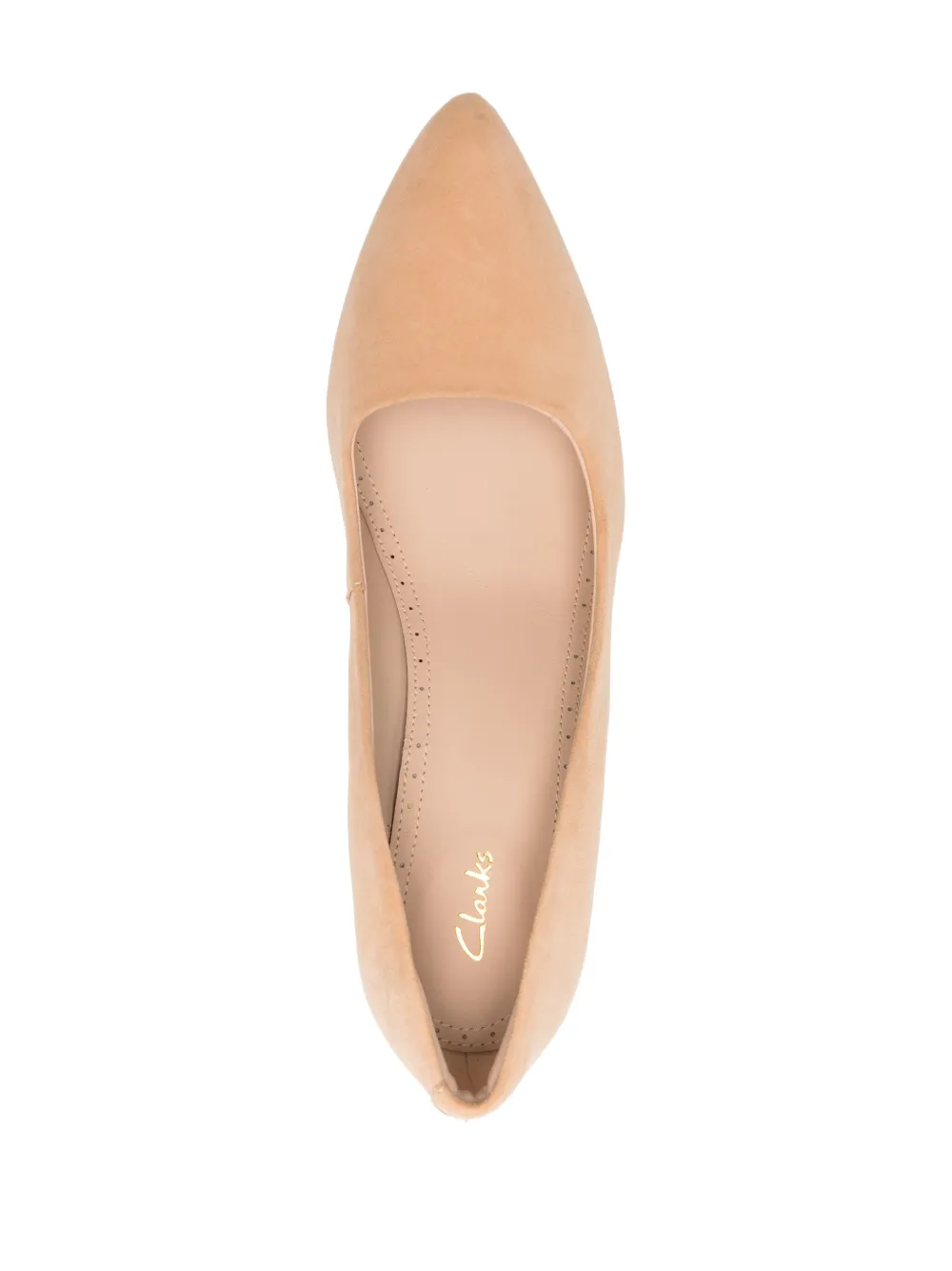 Clarks 75mm Laina Rae suede pumps Neutrals