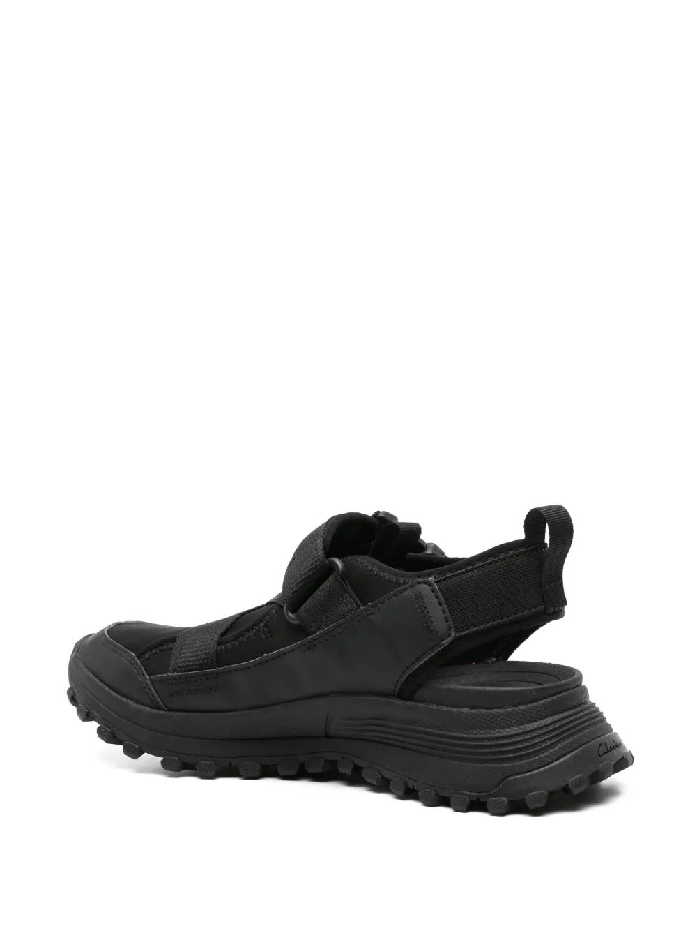 Clarks ATLTrek-strap chunky sandals Black