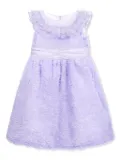 MARCHESA KIDS COUTURE ruffled silk georgette dress - Purple