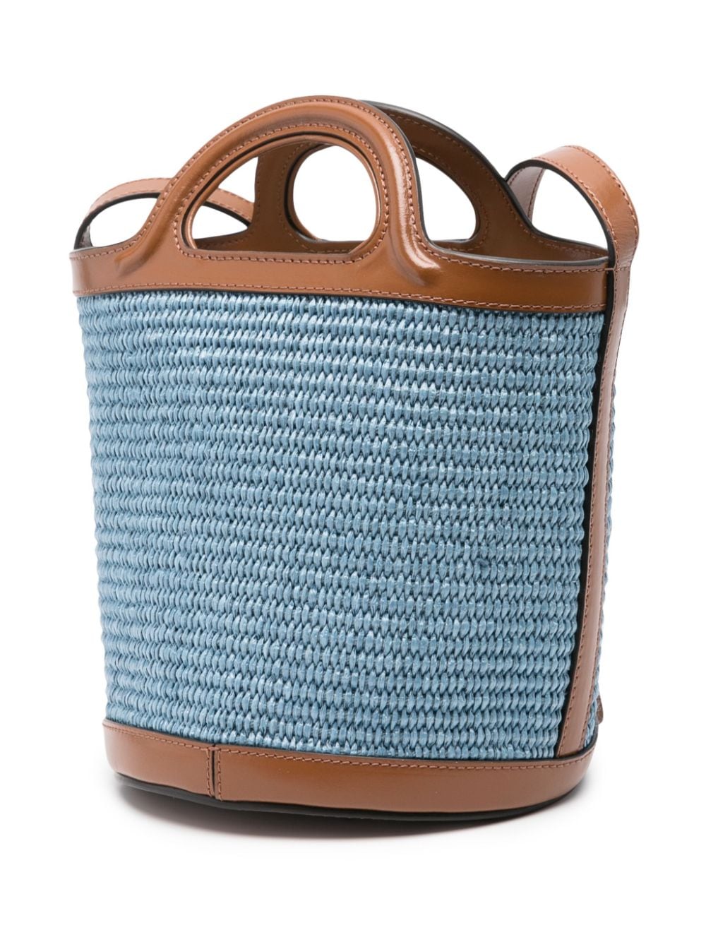Marni Bucket-tas met geborduurd logo Blauw