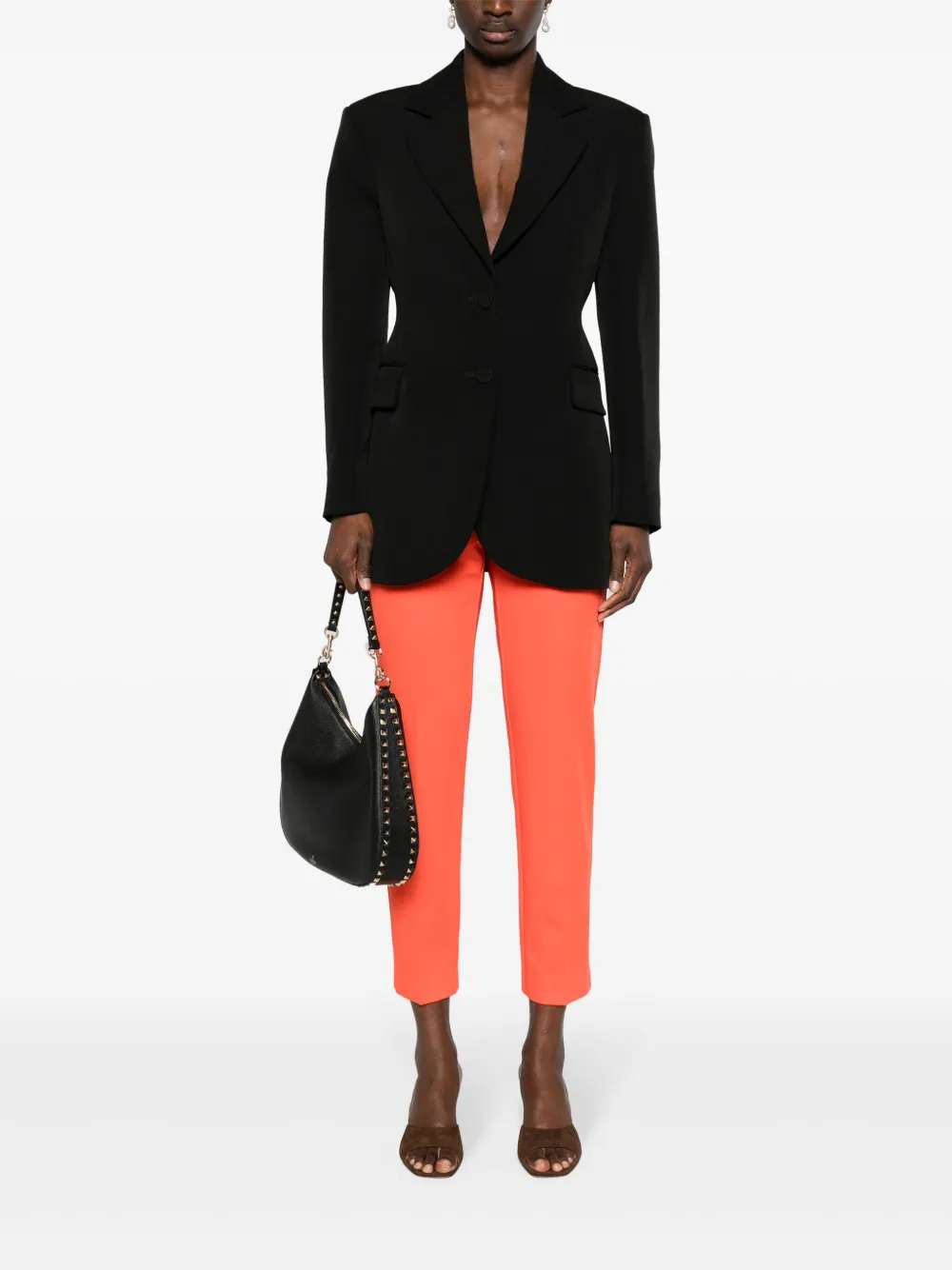 Ermanno Scervino notched-lapels single-breasted blazer - Zwart