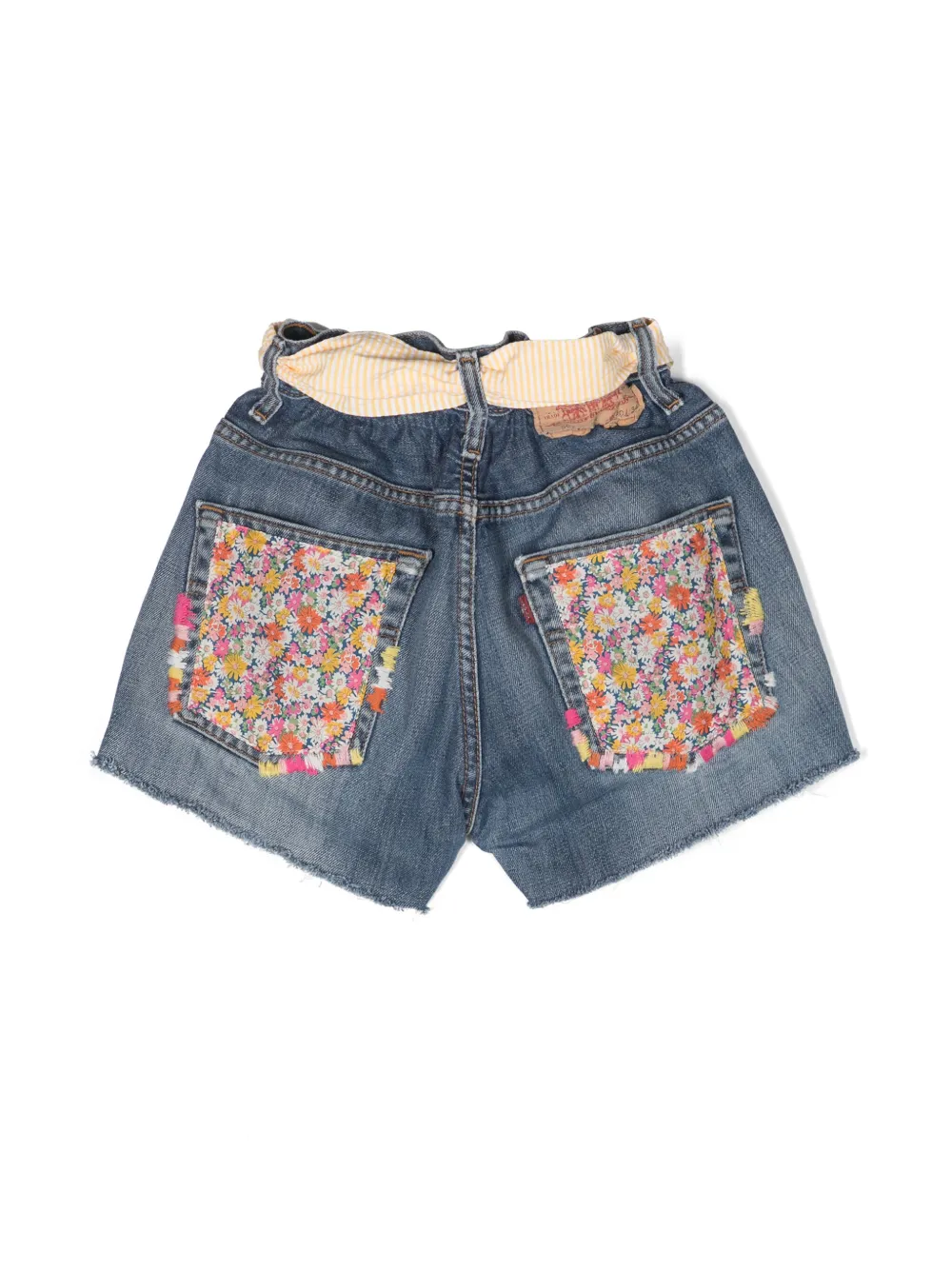 Shop Mc2 Saint Barth X Levi´s Belted Denim Shorts In Blue