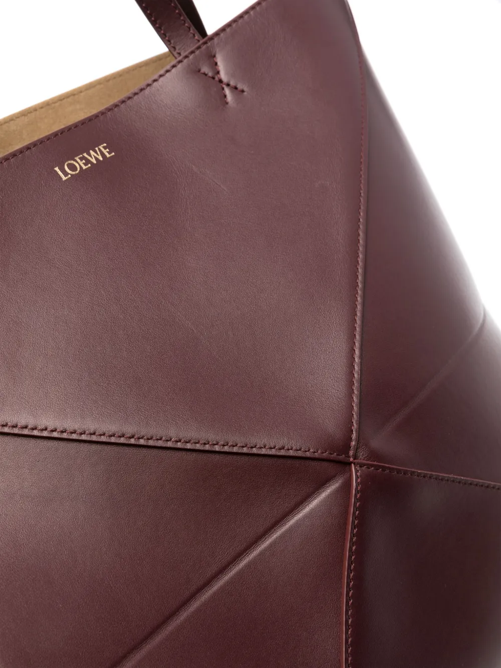 LOEWE Puzzle Fold shopper Rood