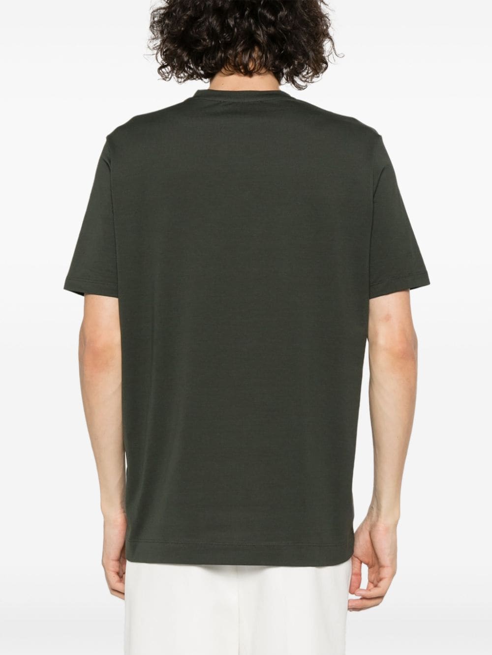 Shop Cruciani Crew-neck Jersey T-shirt In Green