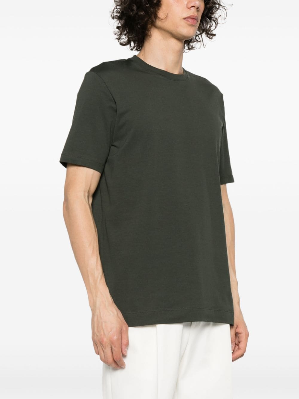 Cruciani T-shirt met ronde hals Groen