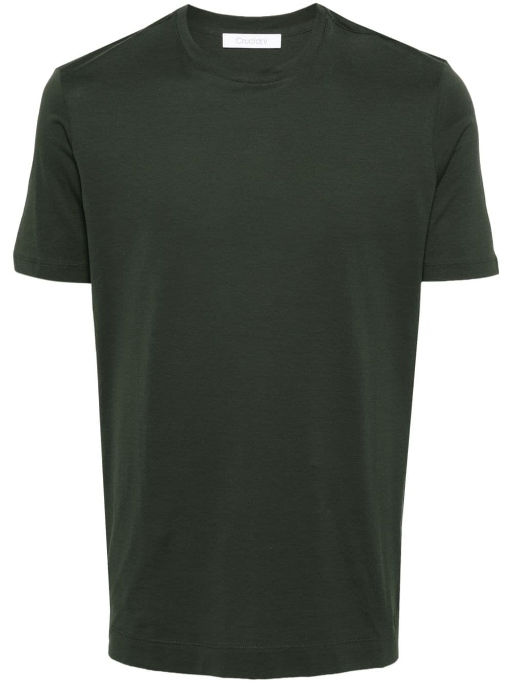 cruciani crew-neck jersey t-shirt - vert