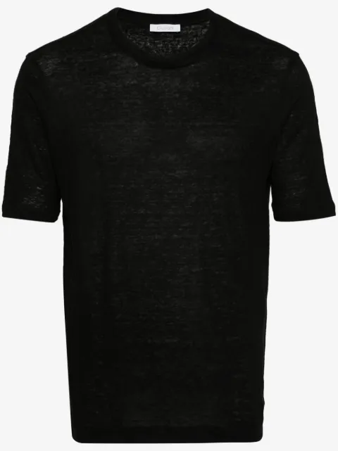 Cruciani crew-neck linen T-shirt