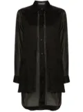 Lorena Antoniazzi layered ramie shirt - Black